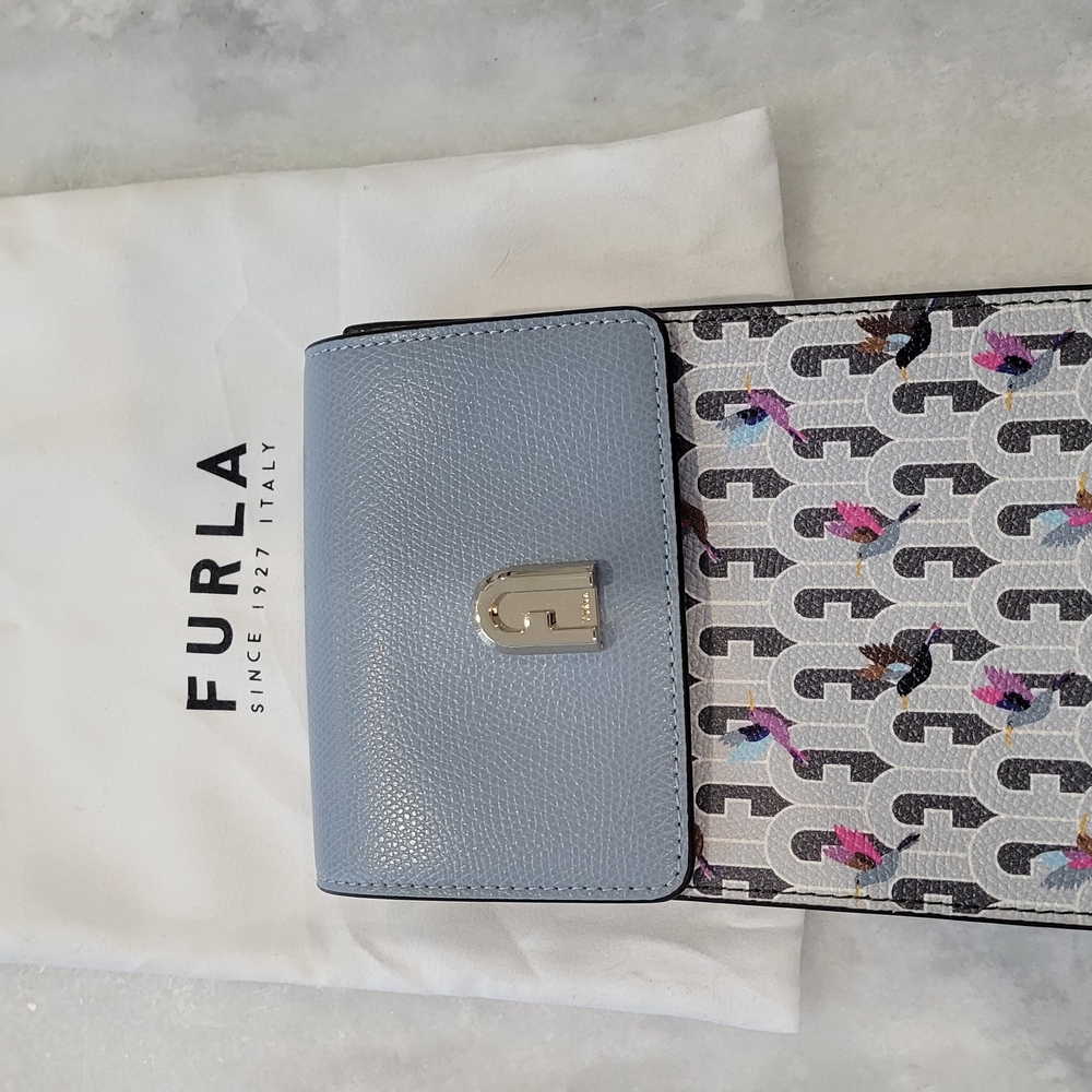 Furla Blue and Multicolor Wallet